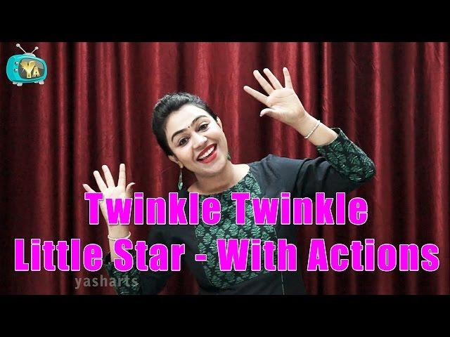 Twinkle Twinkle Little Star With Actions | Nursery Rhymes With Actions For Kids