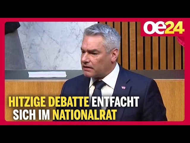 Hitzige Debatte entfacht sich im Nationalrat