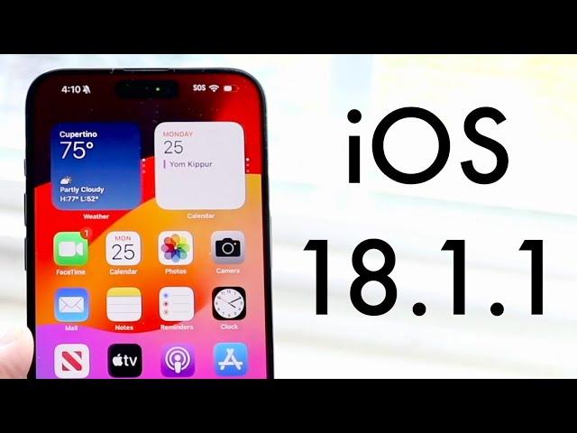 iOS 18.1.1 Has a Problem