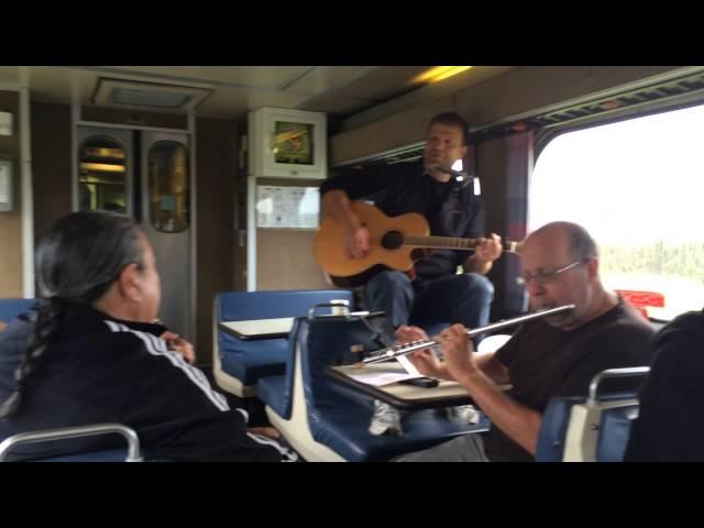 Train jam from cochrane to Moosonee Ontario on the Polar Bear Express