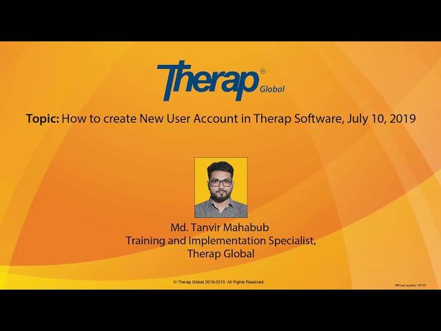 How to create New User Account in Therap Software