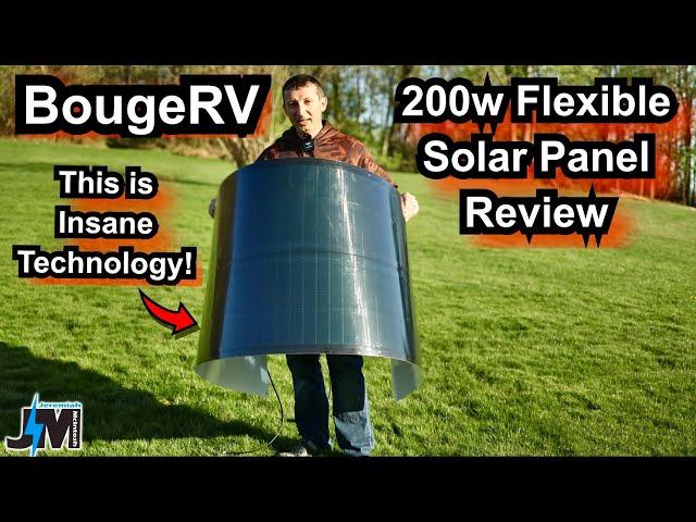 BougeRV CIGS thin-film Solar Panel Review and comparison ~ This 200w flexible solar panel is crazy!