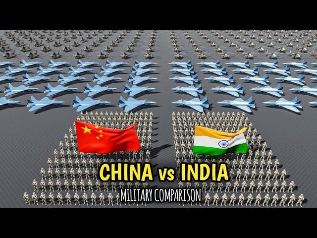 INDIA vs CHINA Military Power Comparison - 2024