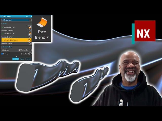 Stop Edge Blending Faces - Use Face Blend Instead! How to Use Face Blend in Siemens NX