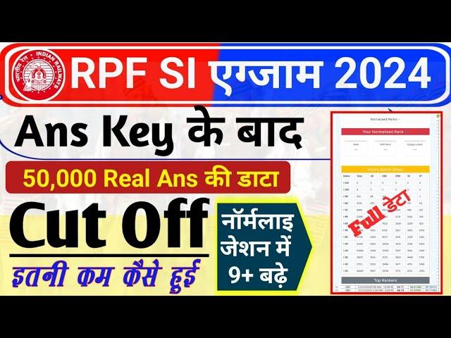 RPF Si Expected Cut Off 2024 / RPF Si Safe Score 2024 / RPF Sub Inspecter Ans Key Out / RPF Cut Off