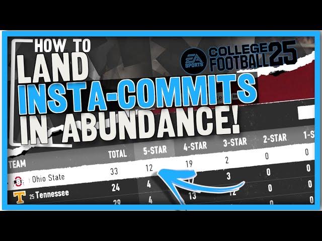 Land Instant Commits in Abundance in College Football 25