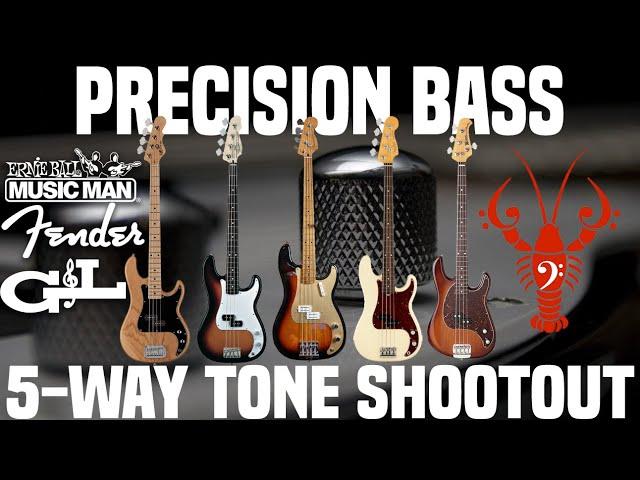 5-Way Precision Bass Comparison - Which P's the Bee's Knees? - LowEndLobster Tone Shootout