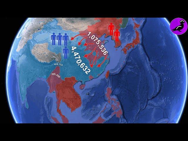 Pacific War Every Day with Army Sizes