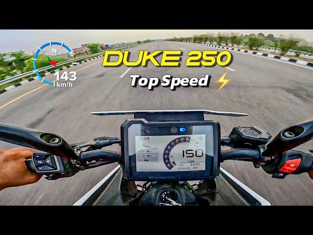 2024 KTM DUKE 250 : TOP SPEED | MAX PULL ️|