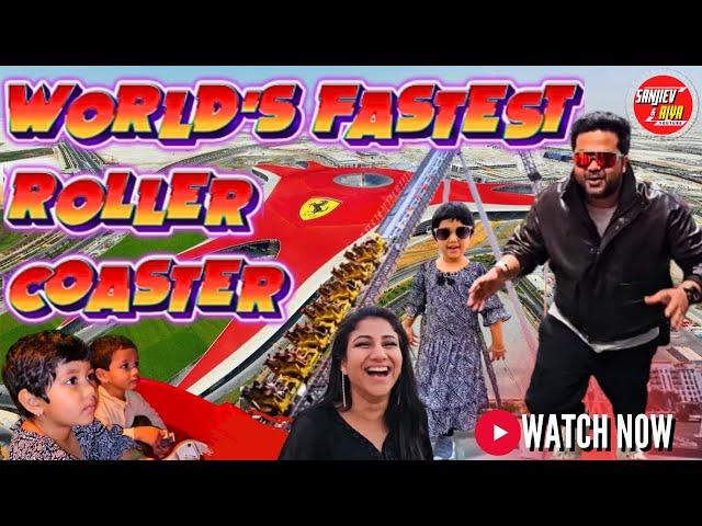 World's Fastest Roller Coaster | Sanjiev&Alya | Exclusive Video