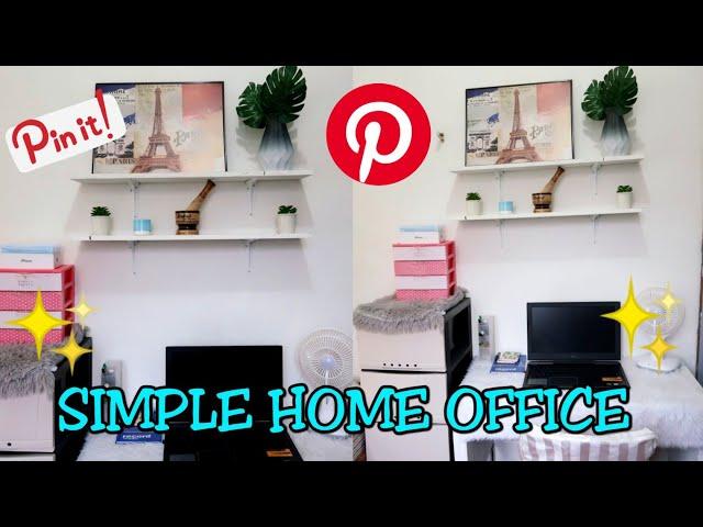 MINIMALIST HOME OFFICE DECOR AND MAKEOVER | SIMPLE IDEAS |  AFFORDABLE ITEMS | KimBi