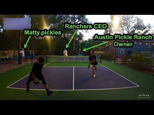 I'm a 3.7 DUPR playing with Matty Pickles & Austin Pickle Ranch Owner & CEO of Texas Ranchers