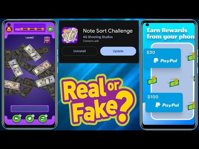 Note Sort Challenge Real Or Fake - Note Sort Challenge Withdrawal - Note Sort Challenge Legit Ba