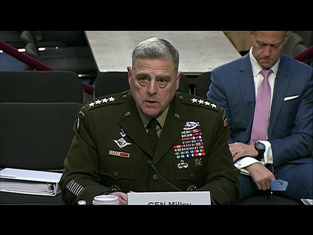 Chairman of the Joint Chiefs of Staff Gen. Mark Milley's opening statement at SASC Posture Hearing