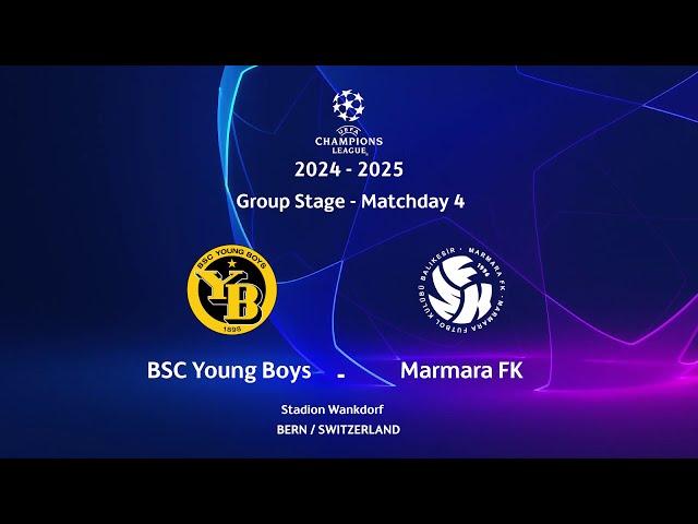 24-25 UCL Matchday 04: Young Boys 0-1 Marmara FK