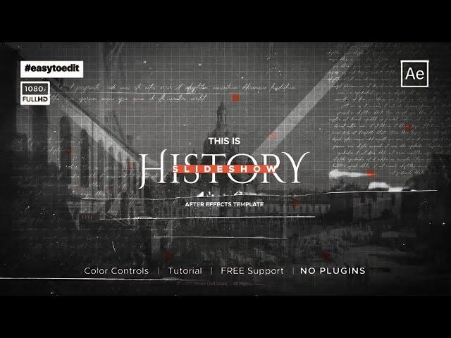 History Slideshow ( After Effects Template )  AE Templates