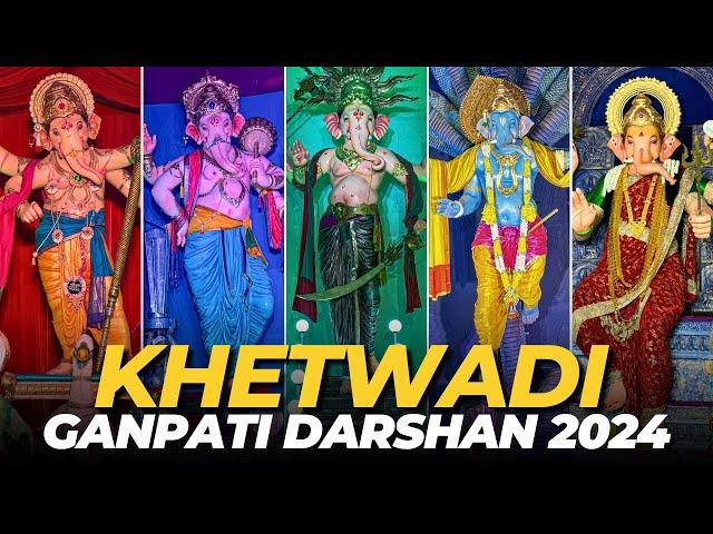 2024 Khetwadi Ganpati Bappa Darshan | Ganesh Chaturthi Special | Iconic Khetwadi Ganpati Idols 2024