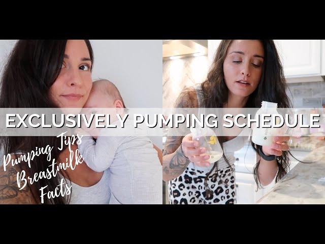 EXCLUSIVELY PUMPING MAMA | PUMPING SCHEDULE & TIPS | CRACKED NIPPLE 