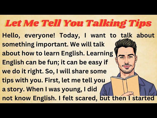 Let Me Tell You Talking Tips || Graded Reader || Improve Your English || Learn English With Me