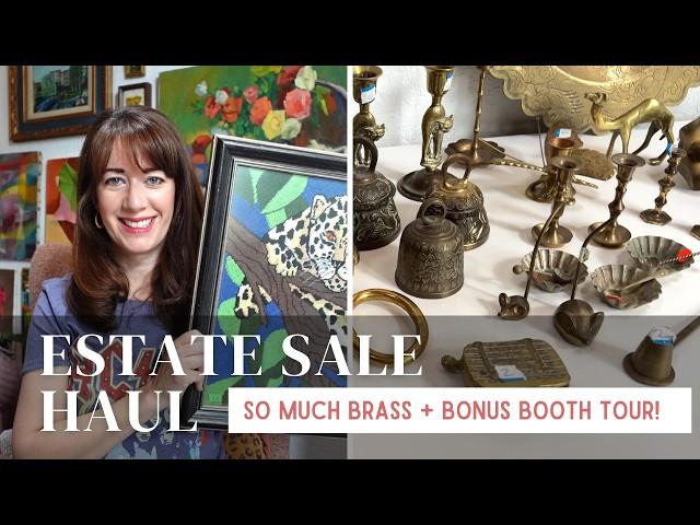 HUGE Estate Sale Haul | What Sold on Etsy | Antique Booth Tour