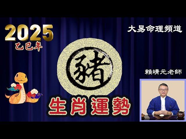 2025年 豬 生肖運勢｜2025 生肖「豬」 完整版｜2025年 运势 豬｜乙巳年運勢  豬 2025｜2025年运途  豬｜ 豬 生肖运程 2025｜大易命理頻道｜賴靖元 老師｜CC 字幕