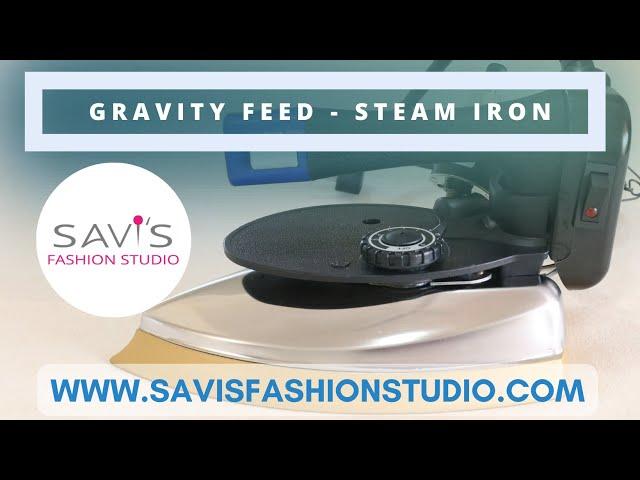 Gravity Feed Steam Iron for professional sewing - setting up and using tutorial