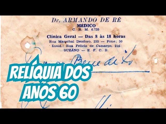 SUZANO: RECEITA MÉDICA RARA DE ARMANDO DE RÉ - VOCÊ NUNCA VIU | TEMPORAL DESTRÓI CARROS EM 1985