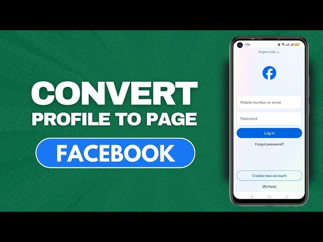 How To Convert Facebook Account To Facebook Page (Full Guide) | How To Use Facebook