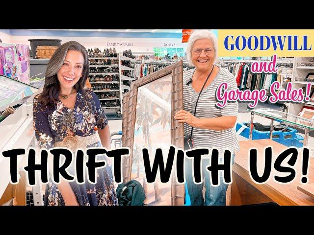 Goodwill Thrift Shopping for Home Decor - Garage Sale and Secondhand Haul #homedecor #youtube