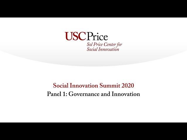 Highlights: Social Innovation Summit 2020: Panel 1 - Governance and Innovation