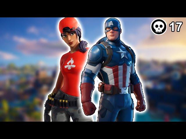 Captain America is Hunting For You in Fortnite Battle Royale | Poru99 #EPICPARTNER