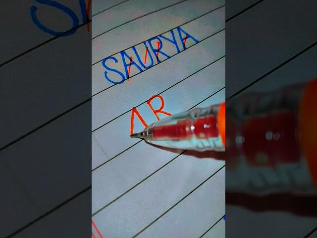 #Saurya name logo️️️️(Created by Yash g) #folk #song #music #telugu #ravanna #sharath #swamy