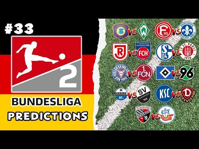 2. Bundesliga Predictions - Matchday 33