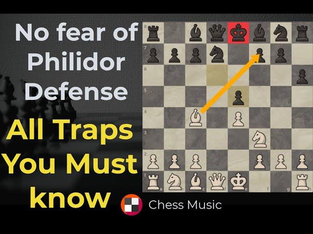 | No fear of Philidor Defense All Traps You Must know |