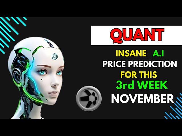 Insane QUANT QNT Price Prediction for THIS WEEK by A.I