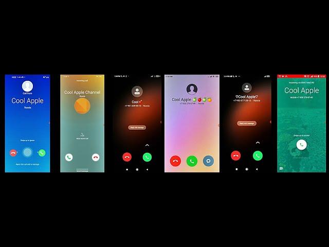 6 phones / Various calls & ringtones / screen call recordings