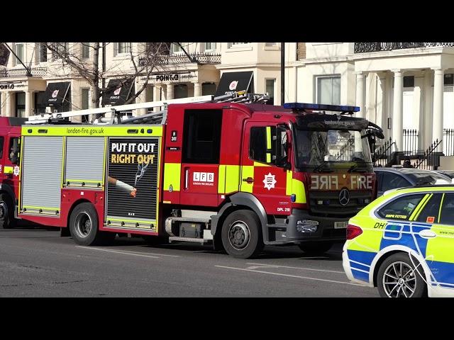 12th February 21 Fire Scene Images 12 Pump Persons Reported Flat Fire. West Cromwell Rd Earls Ct SW5