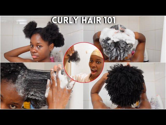 4C Natural hair wash day routine for beginners | No breakage - Beginners guide to thick & curly 4c