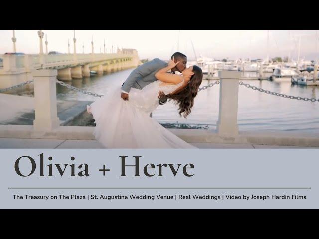 Olivia + Herve | Treasury on The Plaza | St. Augustine Wedding Venue