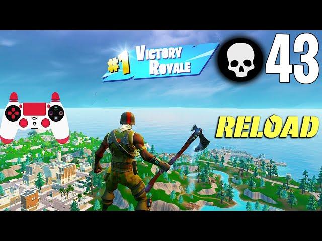 43 Elimination Solo Vs Squads RELOAD Gameplay Win (Fortnite Chapter 5 Season 3 PS4 Controller)