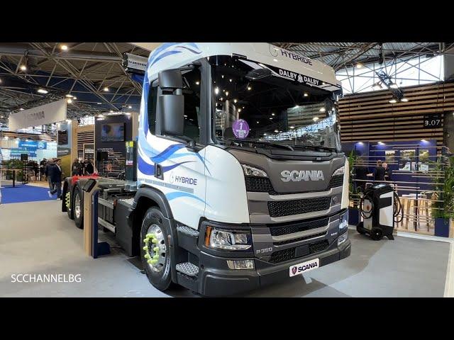 Scania P360 B6X2 4NA Hybrid (2024) Walkaround - Solutrance 2023 Lyon