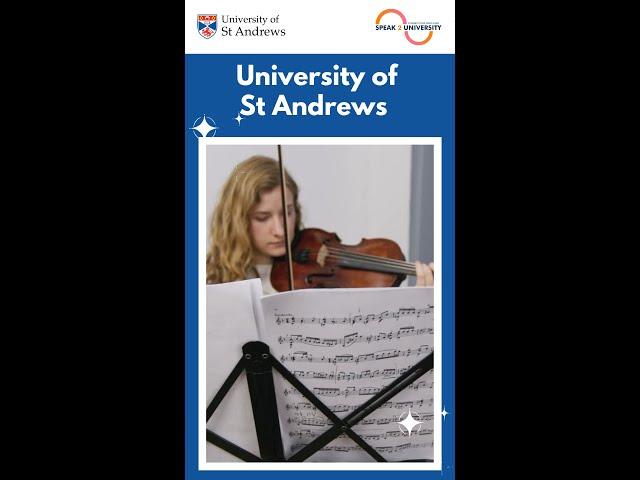 University of St Andrews #musicschool #studyuk #extracurricularactivities #standrews #ukstudyvisa