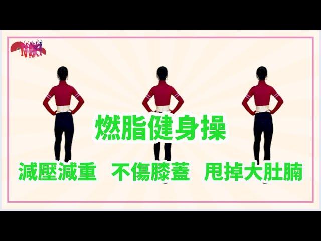 50分鐘健身操（背面帶練）不傷膝蓋，甩掉大肚腩！ㅣ減壓減重ㅣ燃燒脂肪ㅣ姐妹花健身廣場舞團