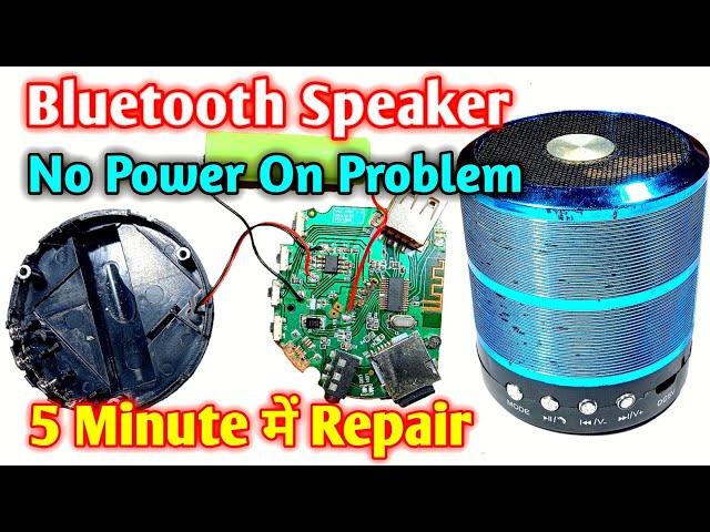 Mini Bluetooth Speaker No Power On Problem Repair | WS-887 Wireless Bluetooth Speaker Repair