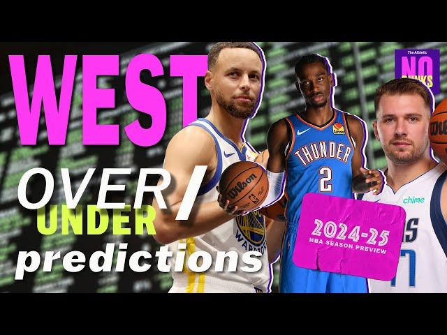 West Over/Under Predictions | 2024-25 NBA Season Preview