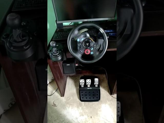 Steering wheel and shifter #g29steeringwheel #forzahorizon5 #fh5