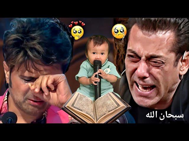 Strange Baby Reading Al-Qur'an Melodiously Surah Al-Waqiah Makes the judges cried