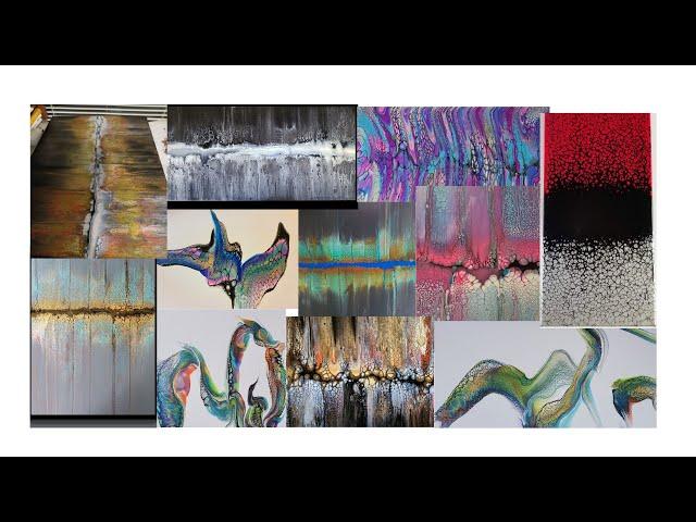 12 Swipes on Fast Forward  Fluid Art  Swiping paint