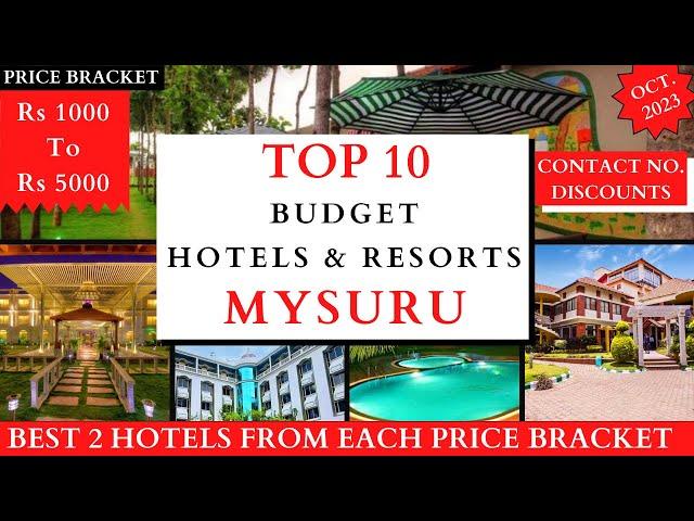 TOP 10 Budget Hotels And Resorts In MYSORE 2023 | Rs 1000 To 5000 | MYSURU Best Homestays