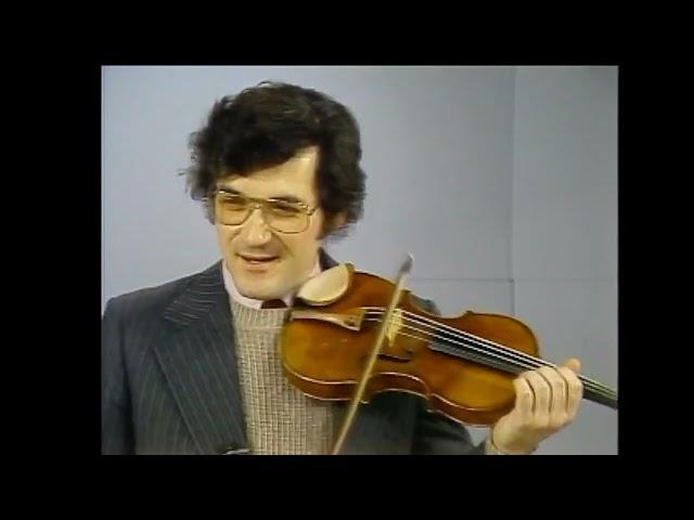 Pinchas Zukerman teaches Spiccato, sound production and more.